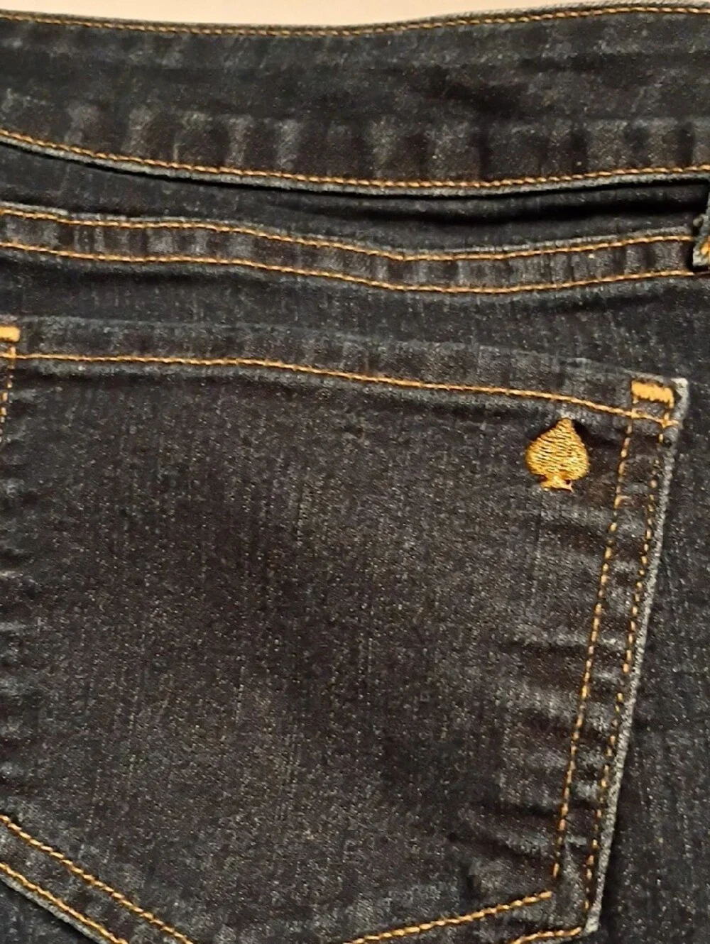 kate spade Dark Blue Bootcut Jeans with Contrast Stitching